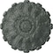 Ekena Millwork Durham Ceiling Medallion (Fits Canopies up to 4 1/4"), 31"OD x 1 1/2"P, Athenian Green Crackle CM31DUAGC - alternate 1